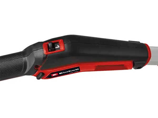 Regulátor otáček na rukojeti aku vyžínače trávy Einhell GP CT 36 35 Li BL Solo v detailu