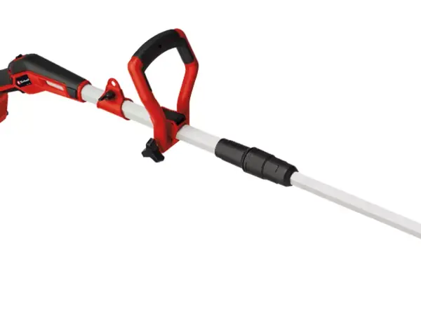 Boční pohled na dělenou vodicí tyč aku vyžínače trávy Einhell GP CT 36 35 Li BL Solo