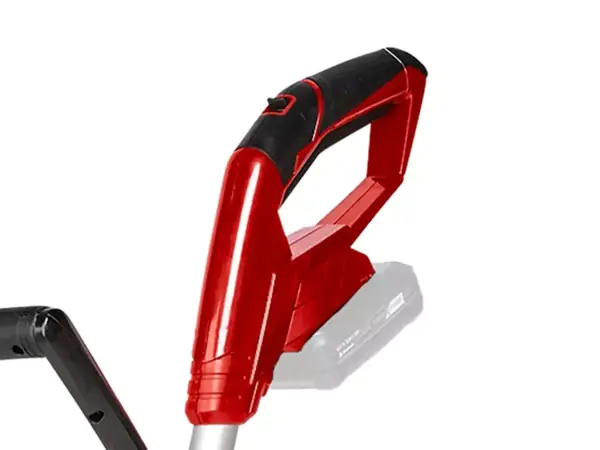 Der Einhell Akku-Fugenreiniger GC-CC 18 Li-Solo mit ergonomischem Griff und Softgrip-Ummantelung.