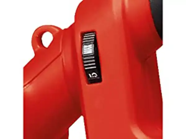 Otočný ovladač pro nastavení otáček aku vysavače listí Einhell GE CL 36 230 Li E Solo s měřítkem od min do max