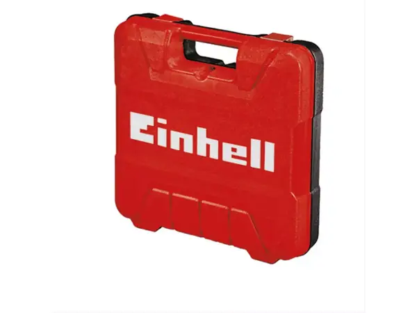 Červený přepravní kufr s logem Einhell pro sponkovačku TC-PN 50 na bílém pozadí.