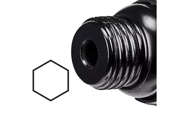 Detail upínání nástroje TC-PC 45 se zobrazením šestihranného tvaru v symbolové grafice.