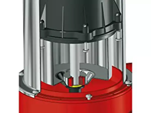 Querschnitt mit sichtbarer Gleitringdichtung der Einhell Schmutzwasserpumpe GE-DP 7935 N-A ECO.