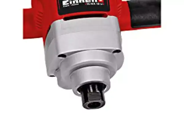 Detailansicht der M14-Gewindeaufnahme des Einhell Akku-Farbmörtelrührers TE-MX 18 Li.