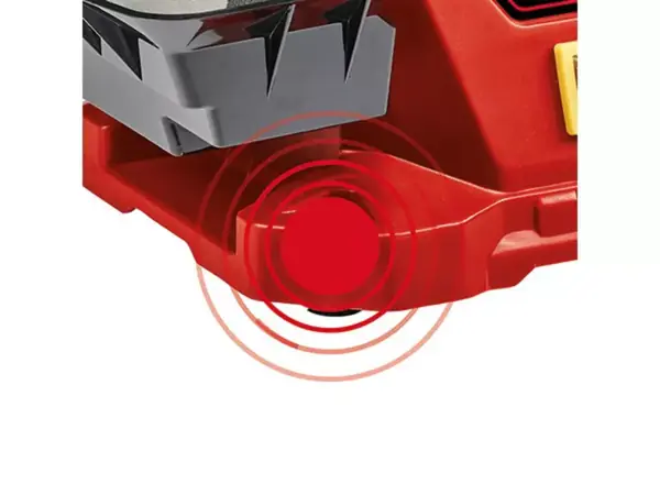 Pogumované nožky na mokré brusce Einhell TC-WG 200 pro bezvibrační umístění.