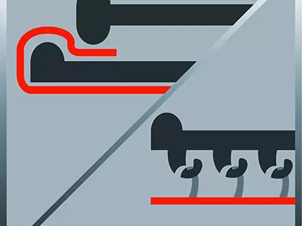 Symbolová grafika upínacího zařízení pro bezpečné uchycení brusného papíru na TC-OS 1520.