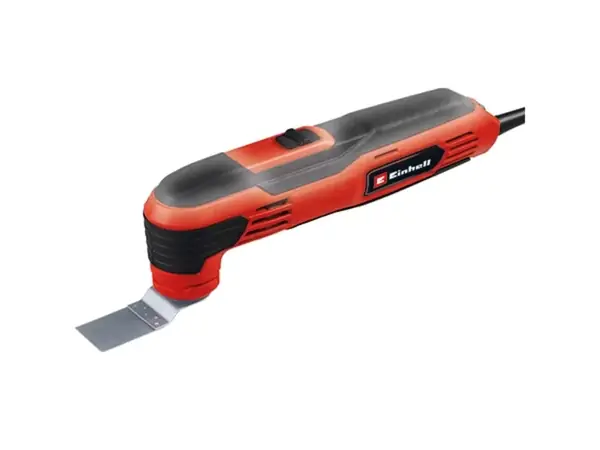 Der Einhell Multifunktionswerkzeug TC-MG 250 CE auf weißem Hintergrund mit sichtbarem Softgrip-Handgriff.