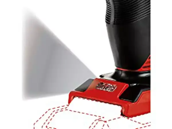 Svítící LED na spodní části akumulátorového šroubováku Einhell.